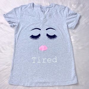 💤First Impressions Tired Graphic Sleep T-Shirt💤